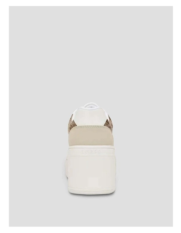 Multi Rozinn Wedge Sneakers in White image 4