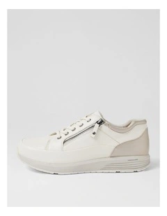 Prostep White Leather Sneakers