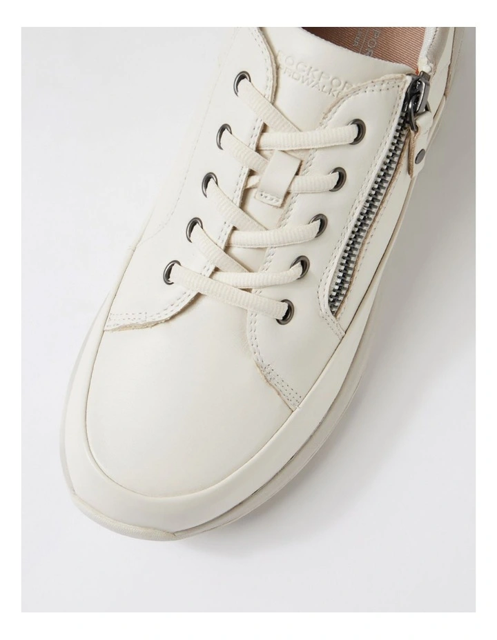 Prostep White Leather Sneakers image 3