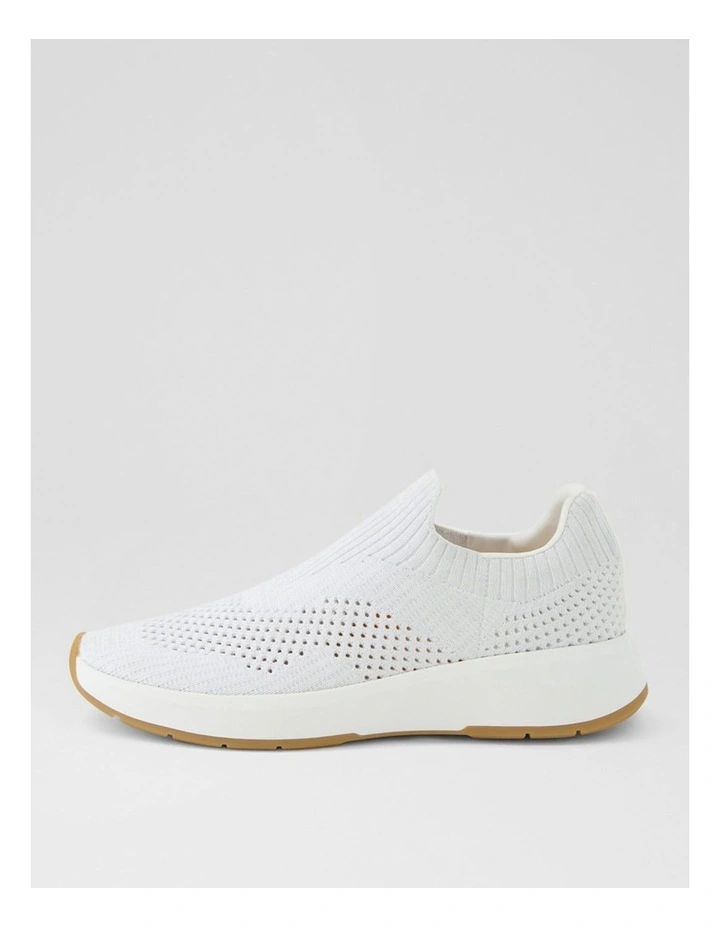 Tru Pace White Silver Knit Sneakers image 1