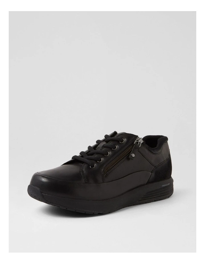 Prostep Black Leather Sneakers image 2