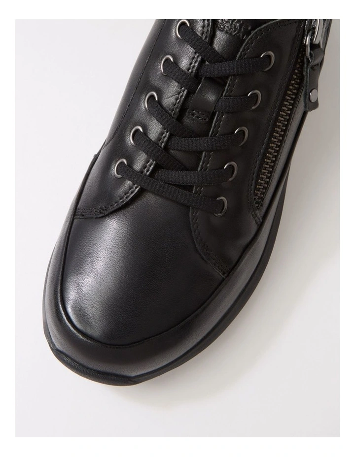 Prostep Black Leather Sneakers image 4