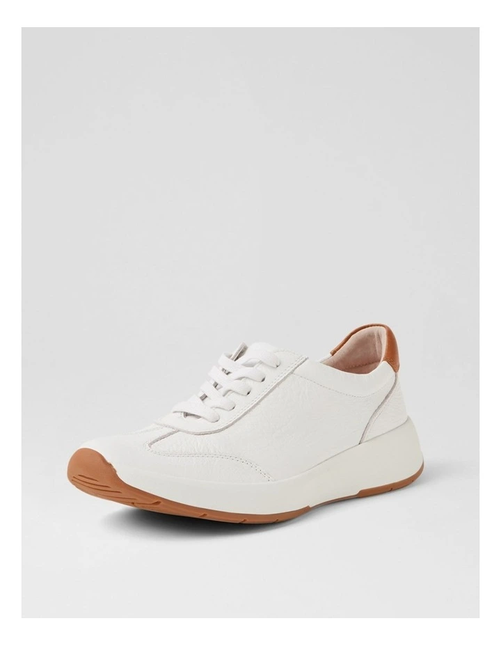 Tru Balance White Leather Sneakers image 2