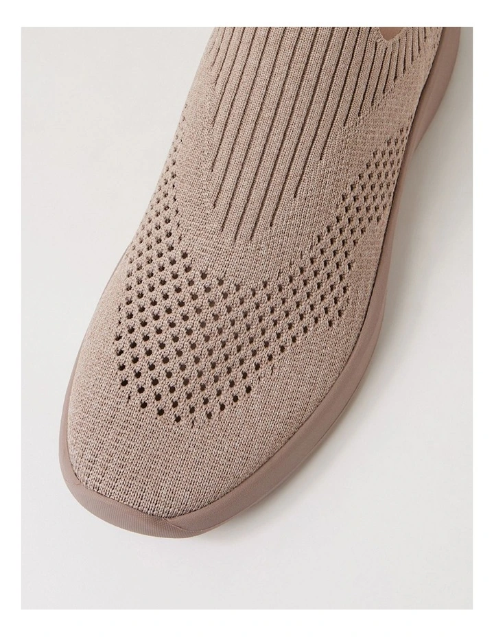 Tru Pace Taupe Taupe Sole Fabric Sneakers image 4