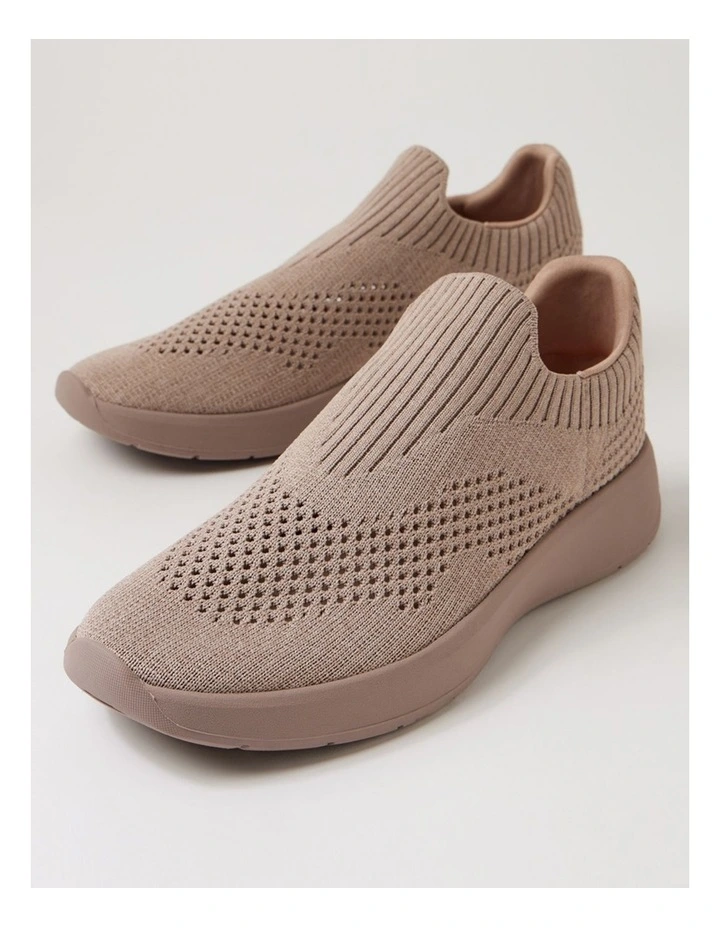 Tru Pace Taupe Taupe Sole Fabric Sneakers image 5