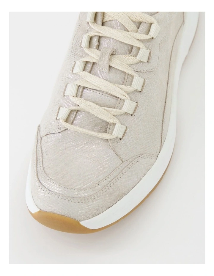 Tru Form Silver Suede Sneakers image 4