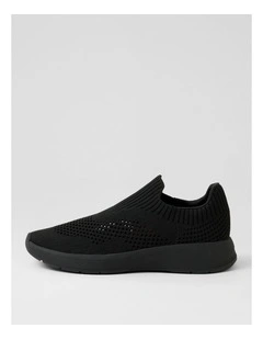 Tru Pace Black Knit Sneakers