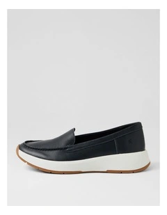 Tru Step Navy Leather Sneakers