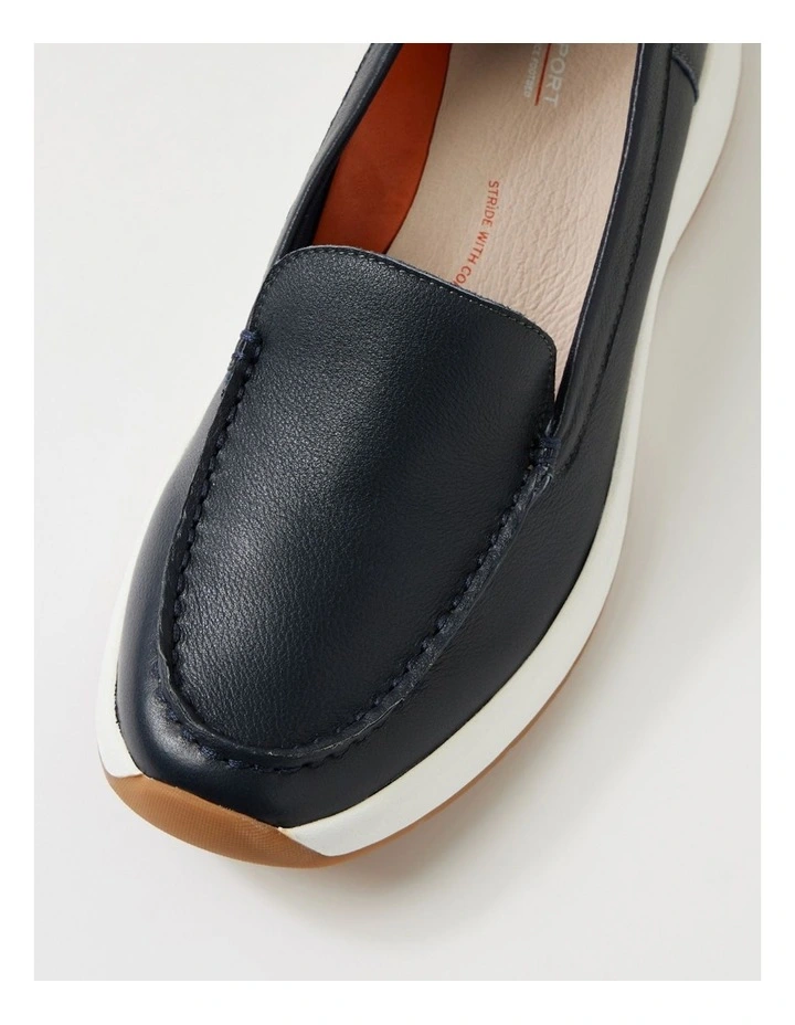 Tru Step Navy Leather Sneakers image 4