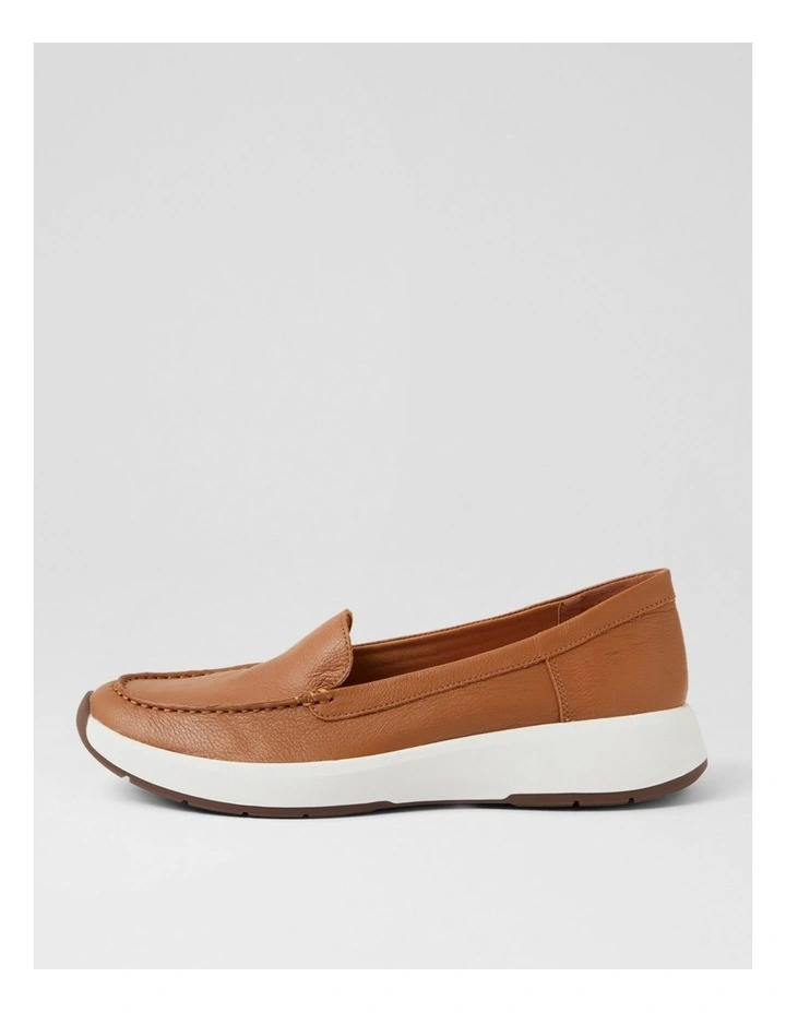 Tru Step Dark Tan Leather Sneakers image 1