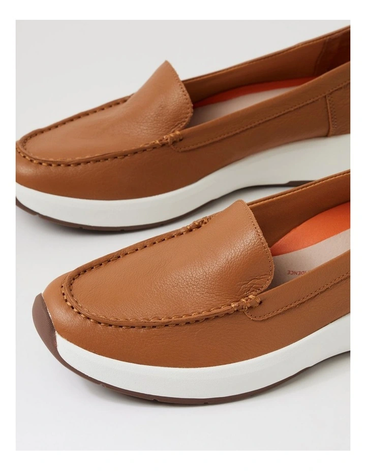 Tru Step Dark Tan Leather Sneakers image 5