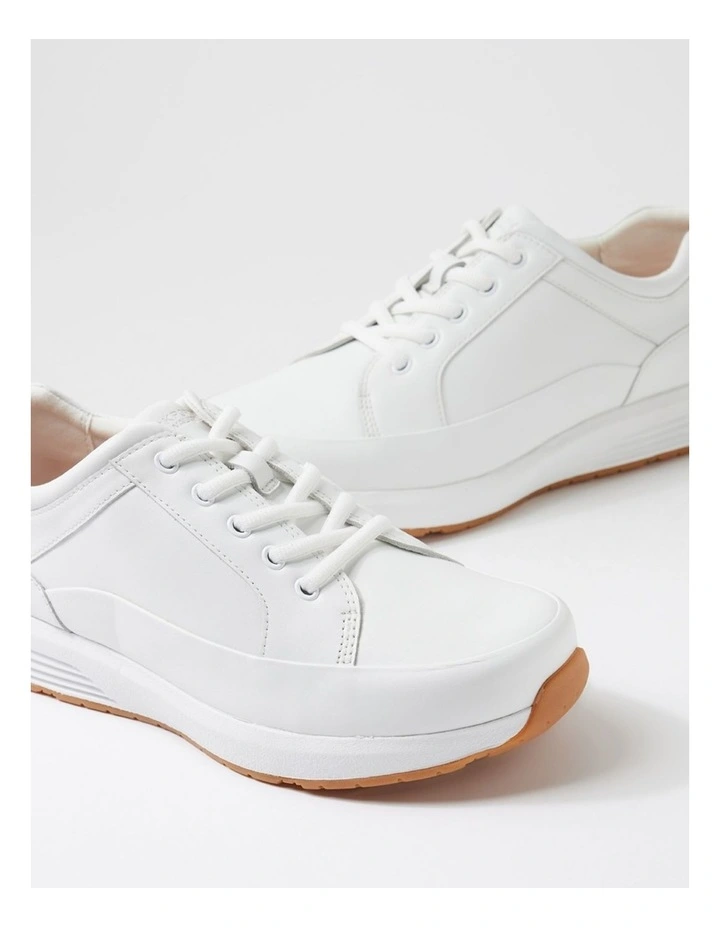 Prowalker White Gum Leather Sneakers image 5