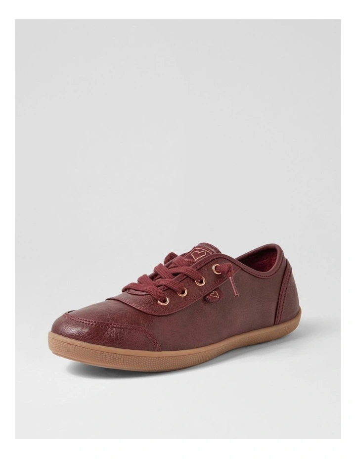 Mynka Lace Ups Wine Sneakers image 2