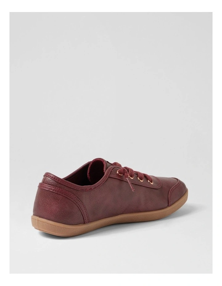 Mynka Lace Ups Wine Sneakers image 3