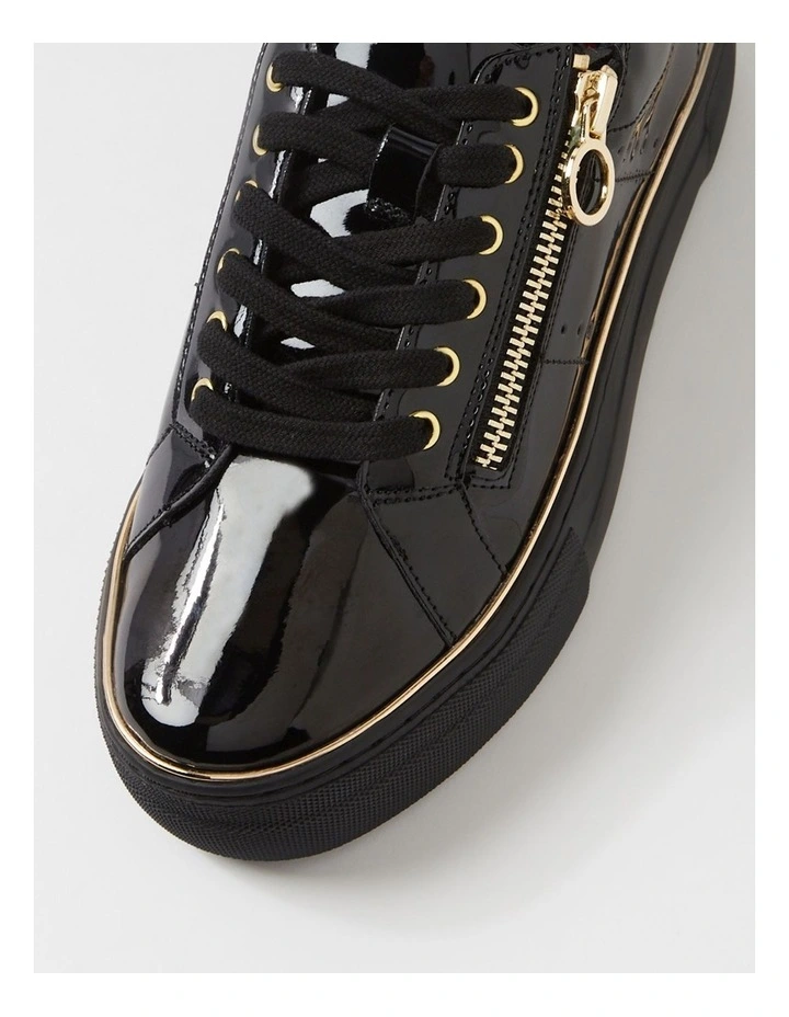 Skillex Black Patent Pu Sneakers image 4