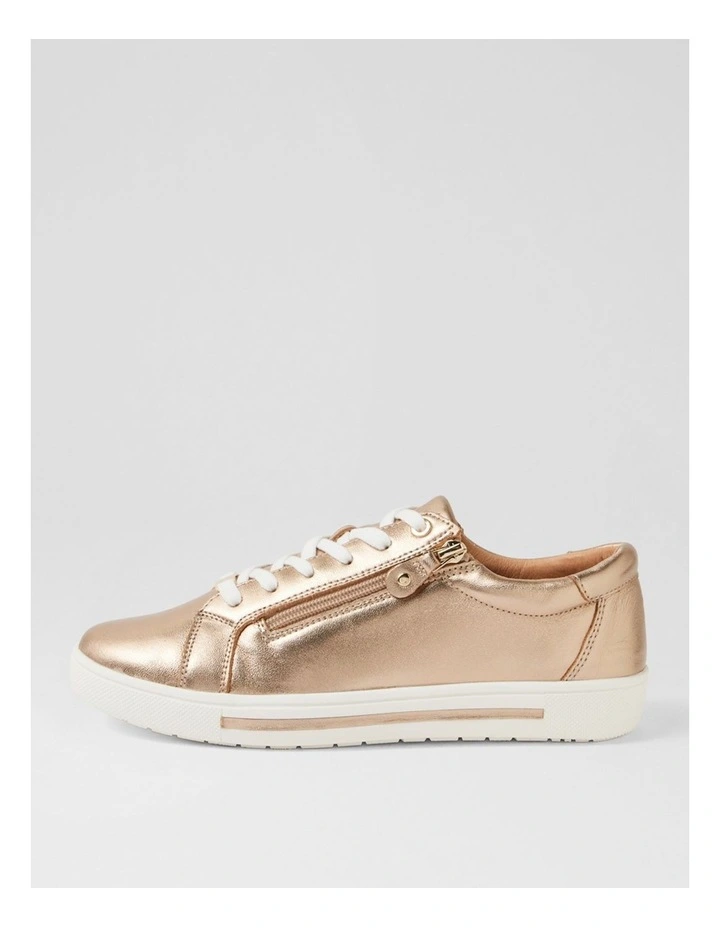Evone Champagne Leather Sneakers image 1