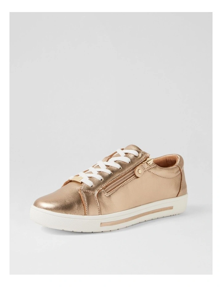 Evone Champagne Leather Sneakers image 2
