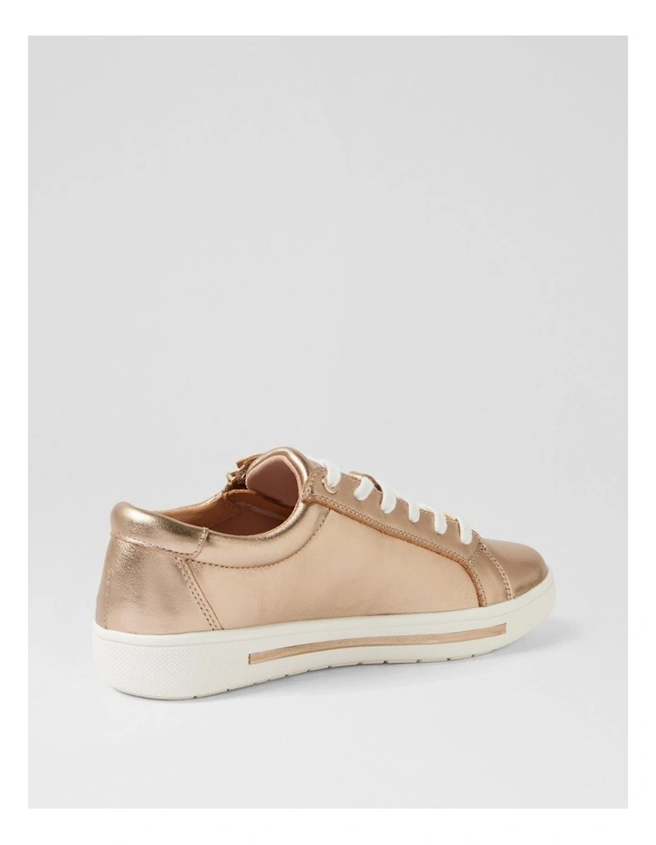 Evone Champagne Leather Sneakers image 3