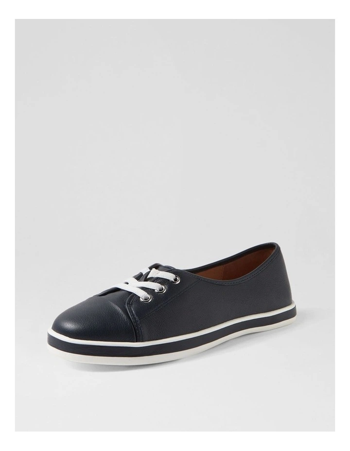 Augusts Navy Leather Sneakers image 2