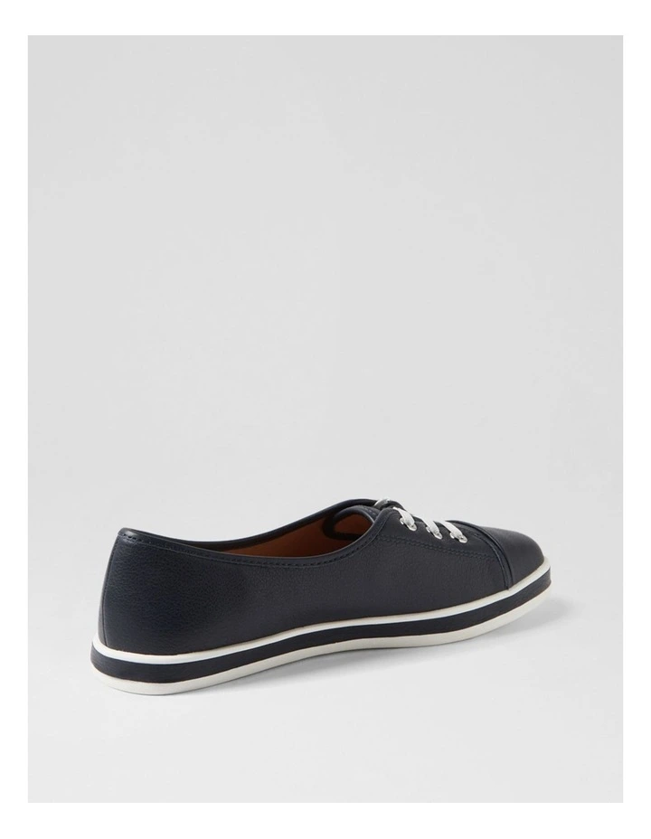 Augusts Navy Leather Sneakers image 3