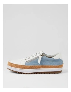 Gimmor White Denim Sneakers