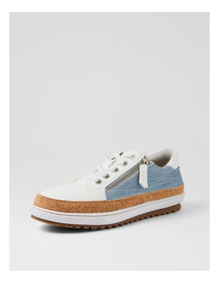 Gimmor White Denim Sneakers image 2