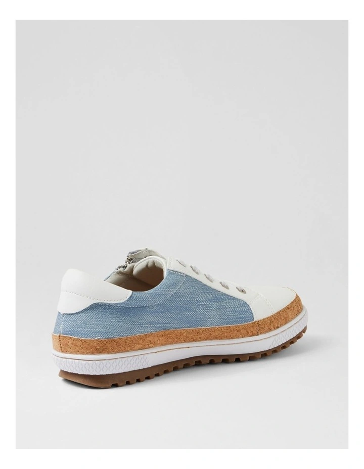 Gimmor White Denim Sneakers image 3