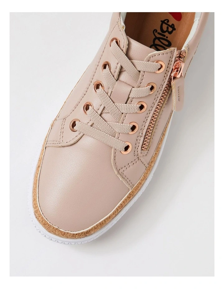 Gimmor Nude Smooth Sneakers image 4