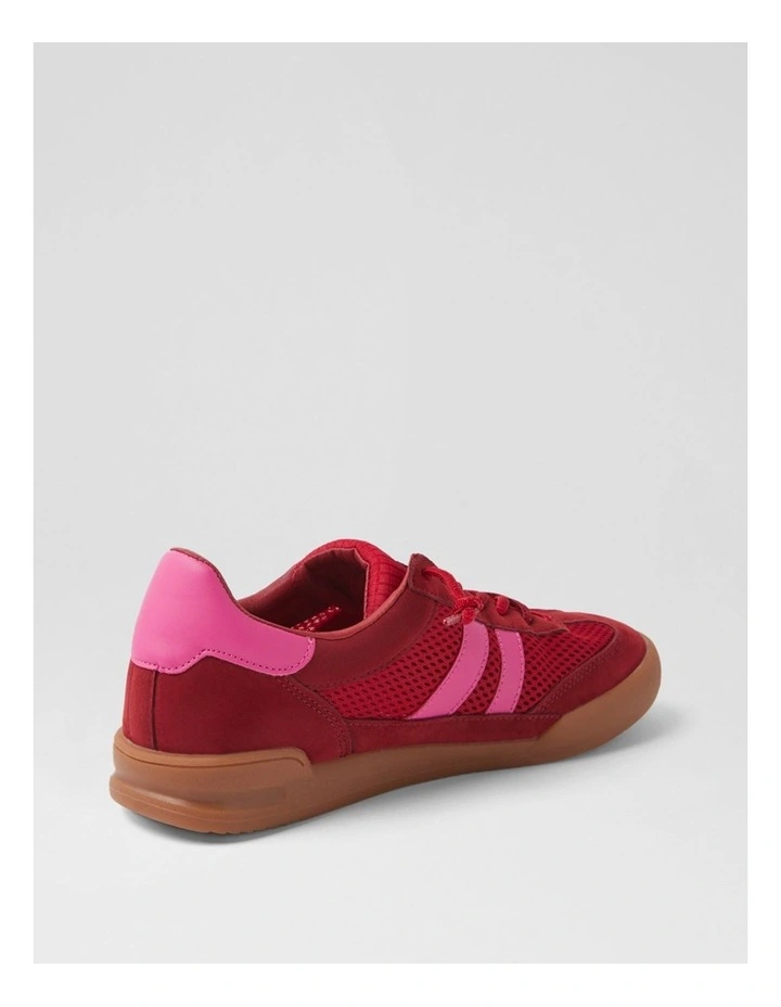 Prognosis Red Pink Microsuede Sneakers image 3