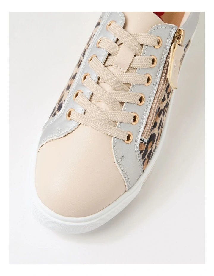 Keeked Nude Leopard Multi Sneakers image 4