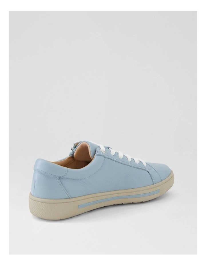 Evone Sky Blue Leather Sneakers image 2