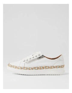 Zomo White Blue Natural Multi Sneakers