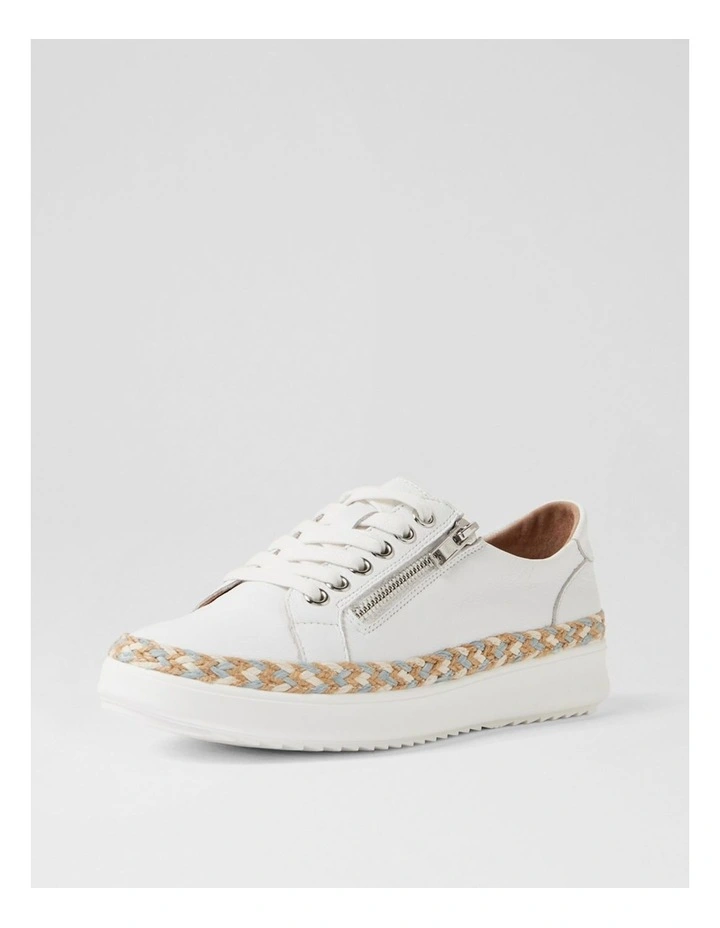 Zomo White Blue Natural Multi Sneakers image 2