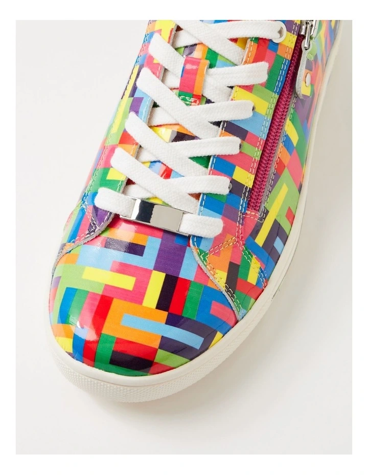 Evone Bright Multi Patent Leather Sneakers image 4