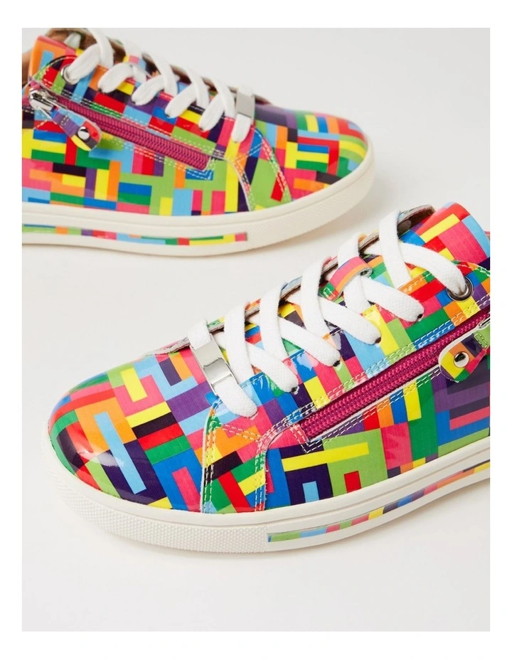 Evone Bright Multi Patent Leather Sneakers image 5