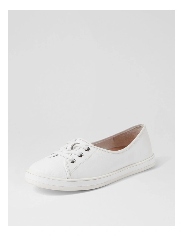 Augusts White Leather Sneakers image 2