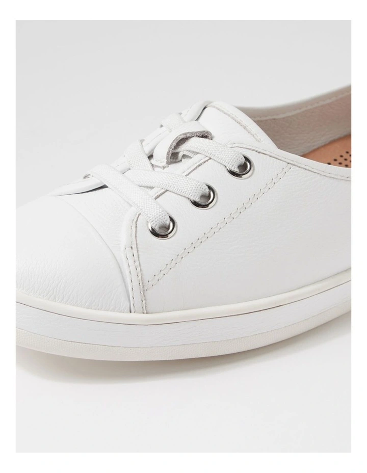 Augusts White Leather Sneakers image 5