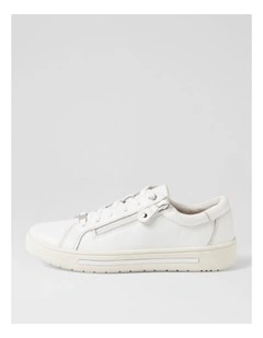 Evone White Leather Sneakers