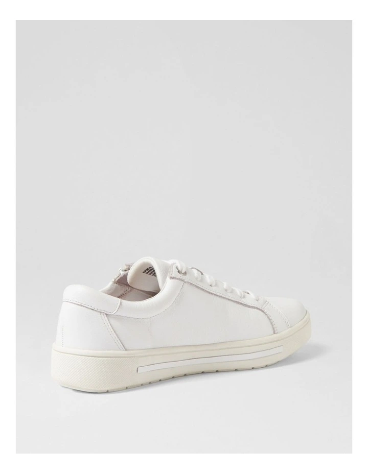 Evone White Leather Sneakers image 3