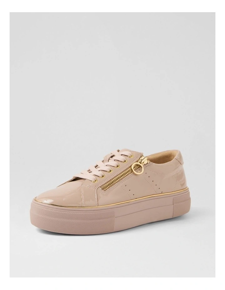Skillex Taupe Patent Pu Sneakers image 2