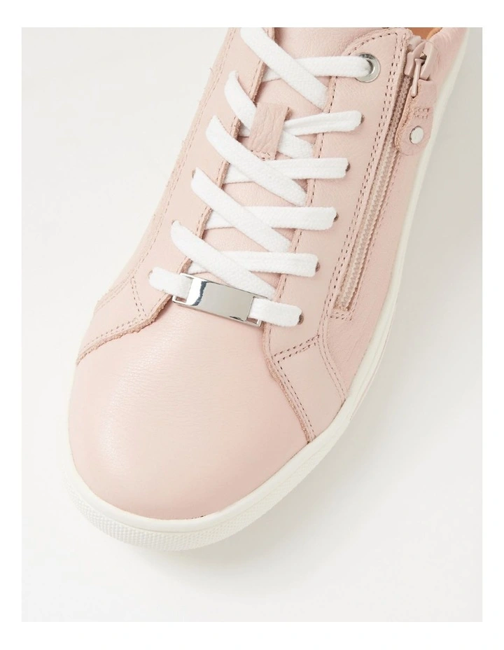 Evone Dusty Pink Leather Sneakers image 4