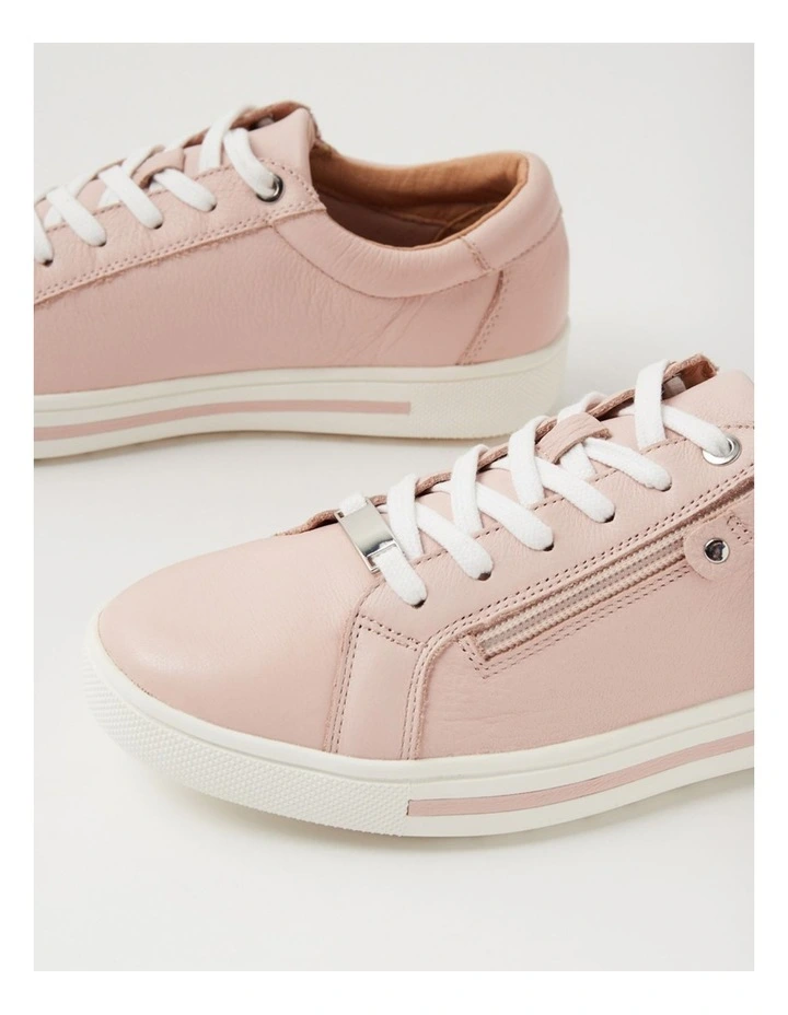 Evone Dusty Pink Leather Sneakers image 5