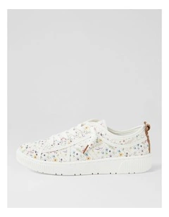Isaiah White Ditzy Floral Canvas Sneakers