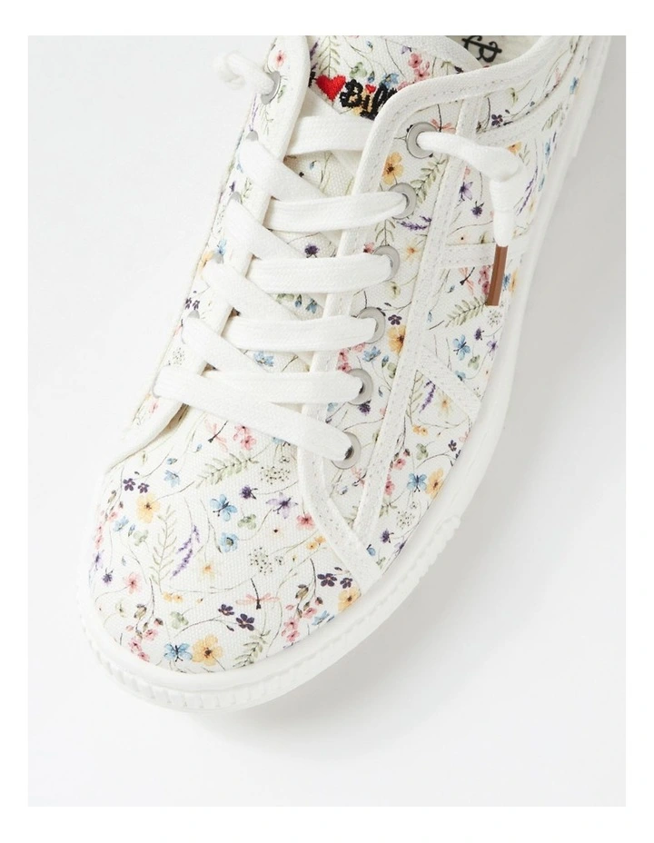 Isaiah White Ditzy Floral Canvas Sneakers image 4