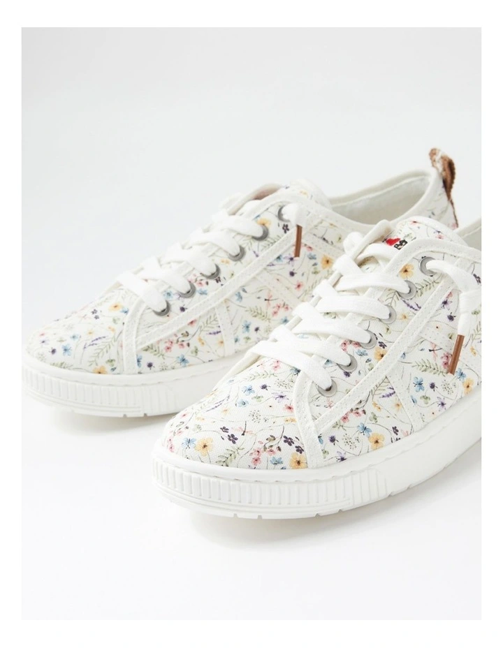 Isaiah White Ditzy Floral Canvas Sneakers image 5