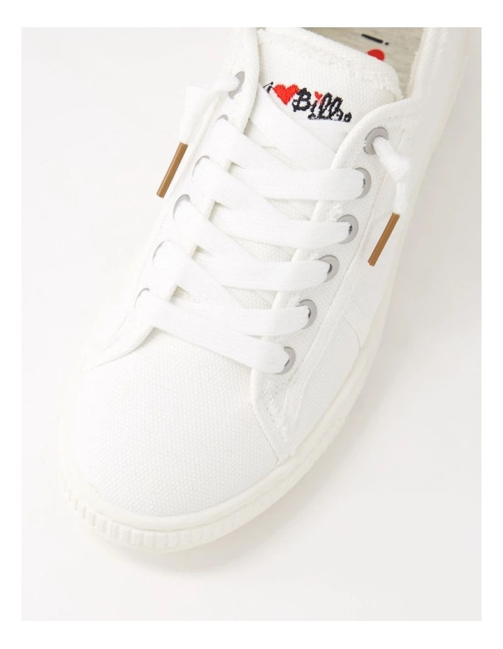 Isaiah White Recycled Canvas Sneakers image 4