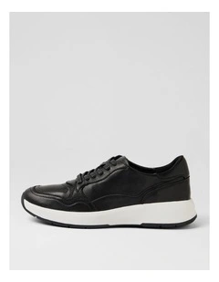Tru Pro Black Leather Sneakers