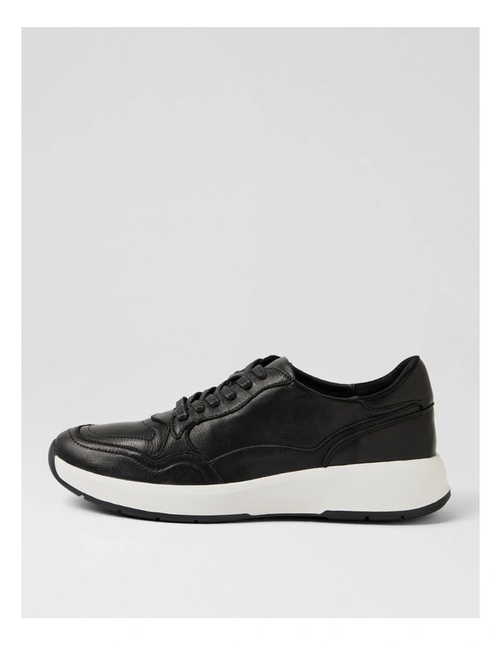 Tru Pro Black Leather Sneakers image 1
