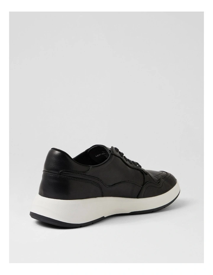 Tru Pro Black Leather Sneakers image 3