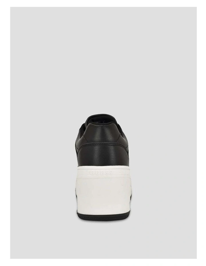 Rozinn Platform Wedge Sneakers in Black image 4